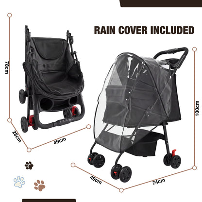Pet Stroller Premium & Raincover