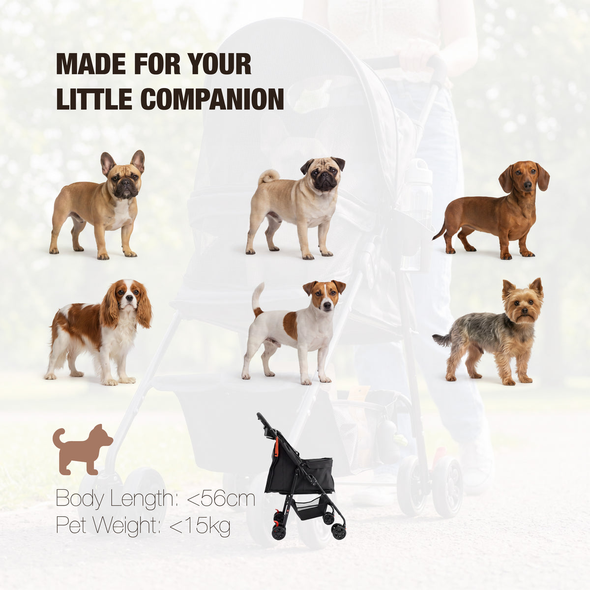 Pet Stroller Premium & Raincover