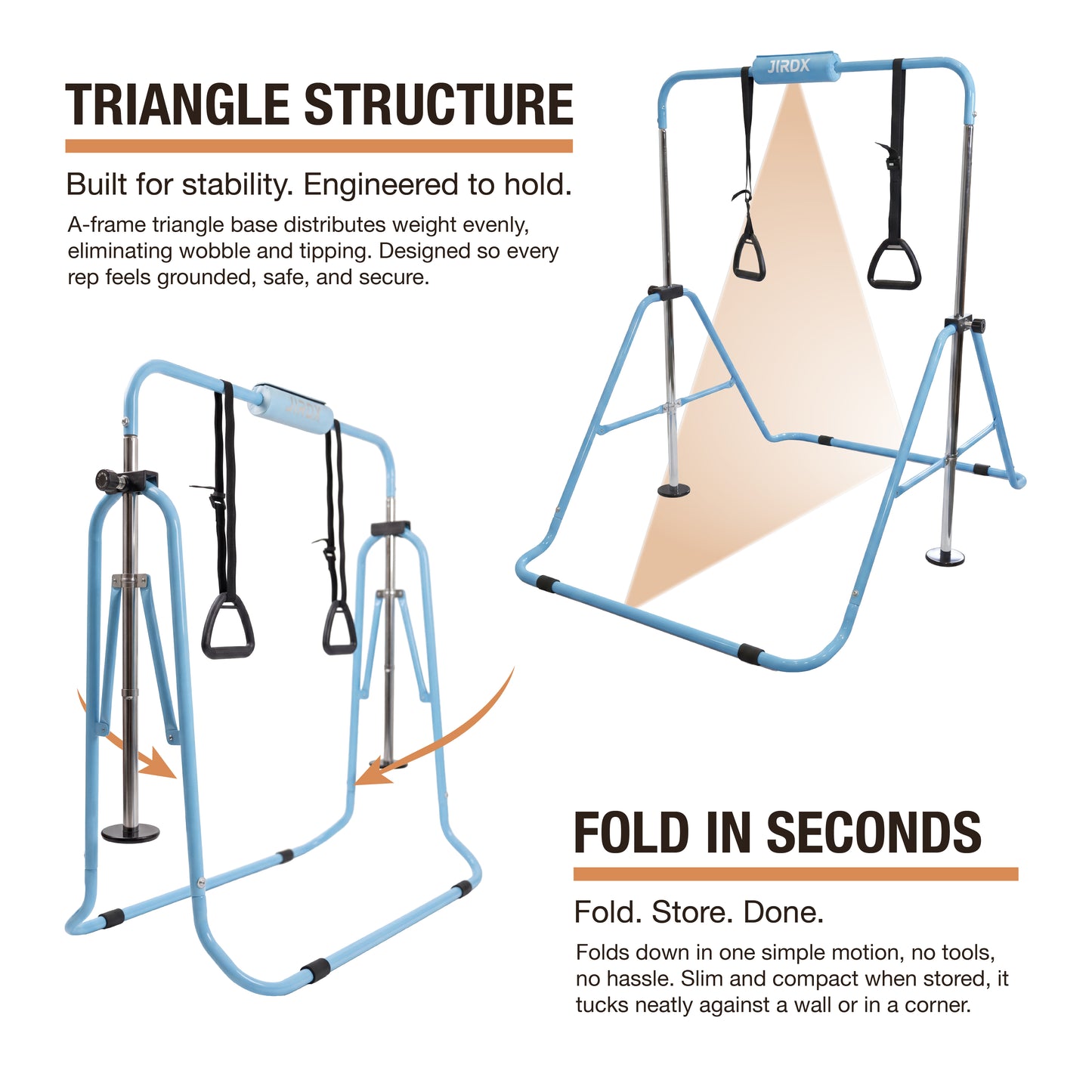 Blue Gymnastics Horizontal Bar