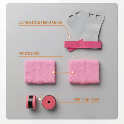 Pink Gymnastics Horizontal Bar with Mat